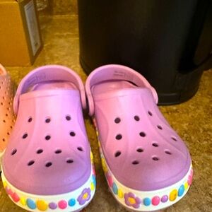 Toddler Girls Crocs- only used twice